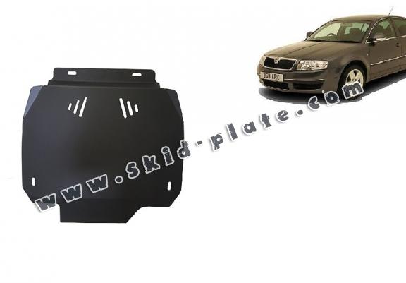 Steel automatic gearbox skid plate forSkoda Superb