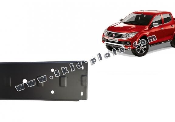 Steel fuel tank skid plate for Fiat Fullback