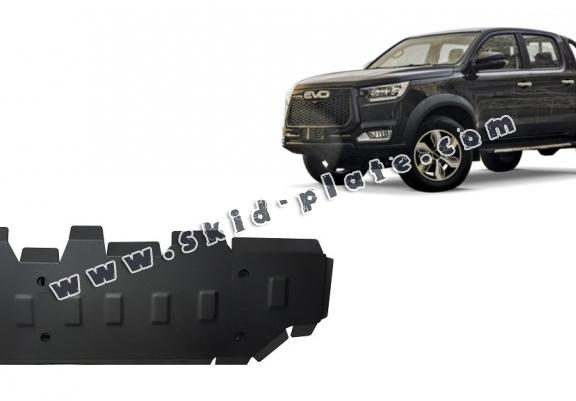 Steel fuel tank skid plate for Evo Cross 4