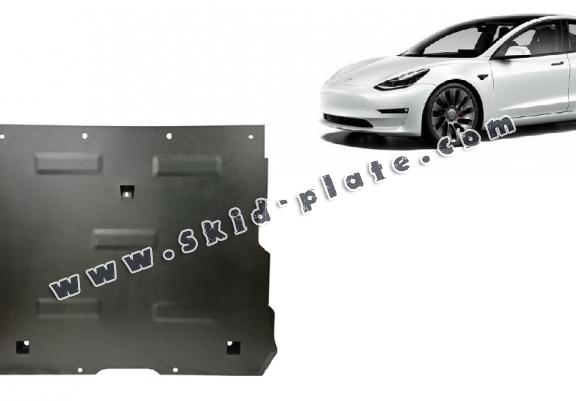 Front electric motor skid plate for Tesla Model 3 AWD