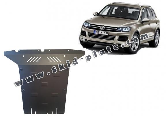 Steel skid plate for VW Touareg