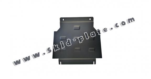 Steel gearbox skid plate for Ssangyong Musso Grand