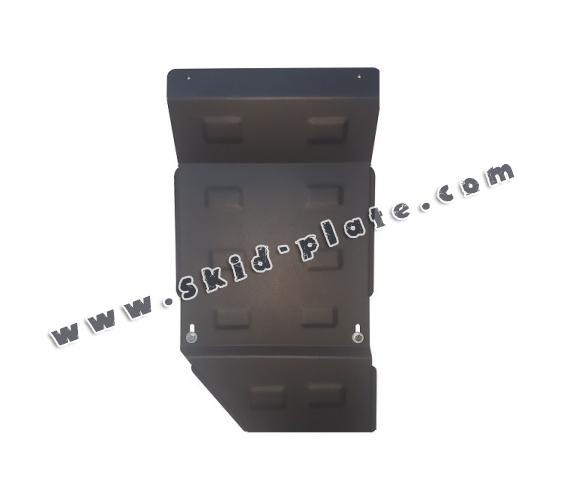 Steel gearbox skid plate for Toyota Land Cruiser J90 - only for 3 doors model