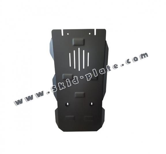 Steel manual and automatic gearbox skid plate for Porsche Cayenne