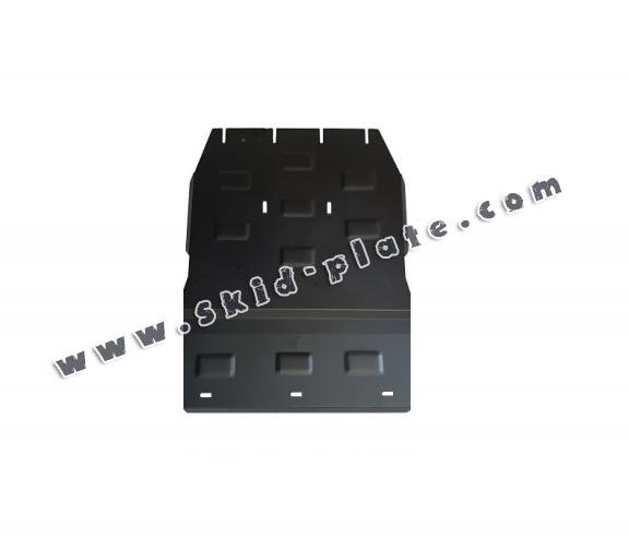 Steel gearbox and differential skid plate for Volkswagen Amarok -  V6 automat