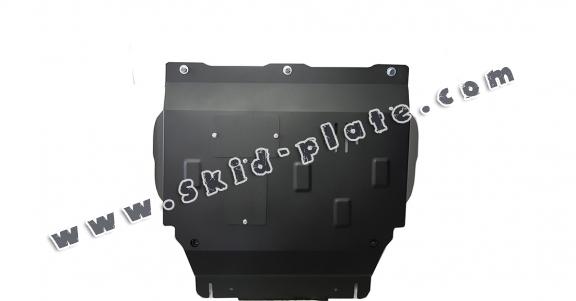 Steel skid plate for the protection of the engine and the gearbox for Mazda 2