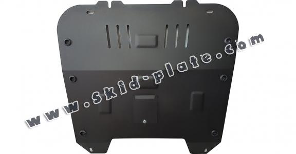 Steel skid plate for the protection of the engine and the gearbox for Saab 9-3