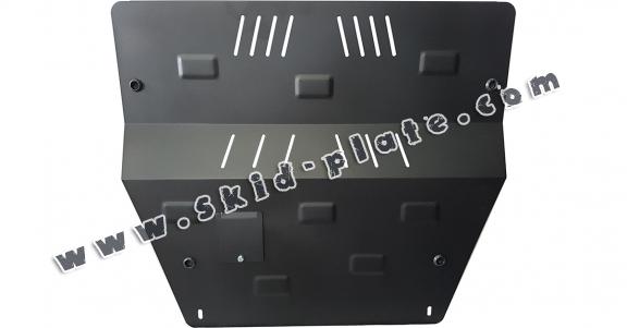 Steel skid plate for Peugeot 407