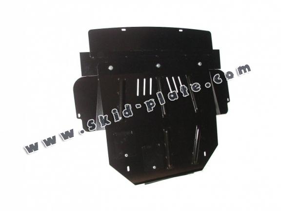 Steel skid plate for Peugeot 307