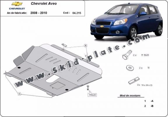 Steel skid plate for Chevrolet Aveo