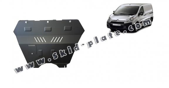 Steel skid plate for the protection of the engine and the gearbox for Citroen Jumpy