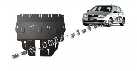 Steel skid plate for Skoda Fabia 1