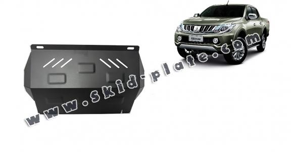 Steel radiator skid plate for Mitsubishi L200