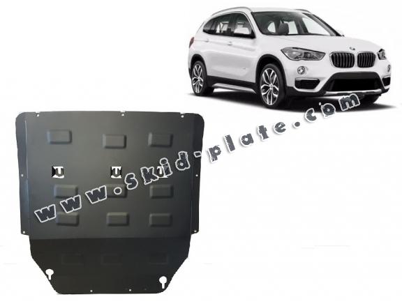 Steel skid plate for BMW X1 F48