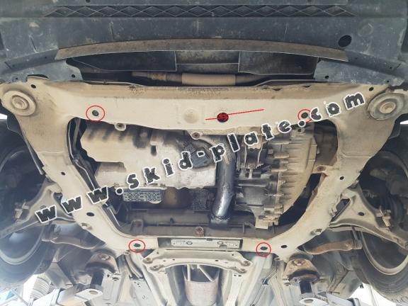 Steel skid plate for Volvo S80