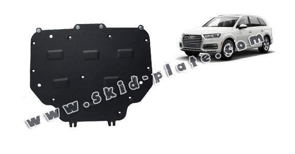 Steel gearbox skid plate for Audi Q7 