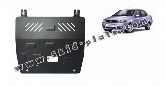 Steel skid plate for Fiat Albea