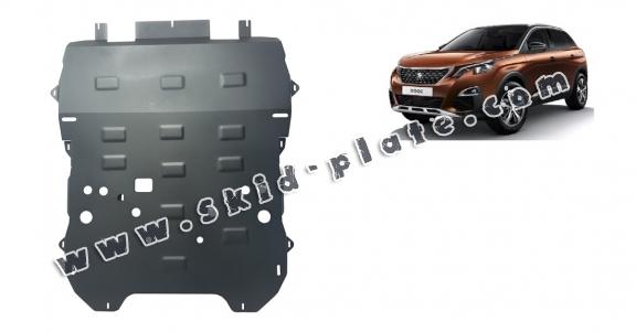 Steel skid plate for the protection of the engine and the gearbox for Peugeot 3008