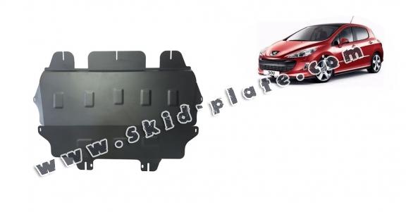 Steel skid plate for Peugeot 308