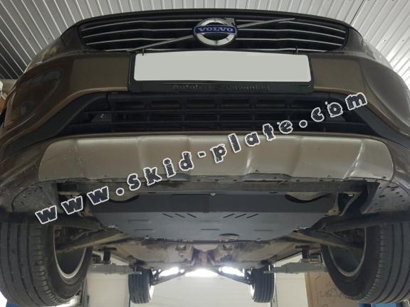 Steel skid plate for the protection of the engine and the gearbox for Volvo S80