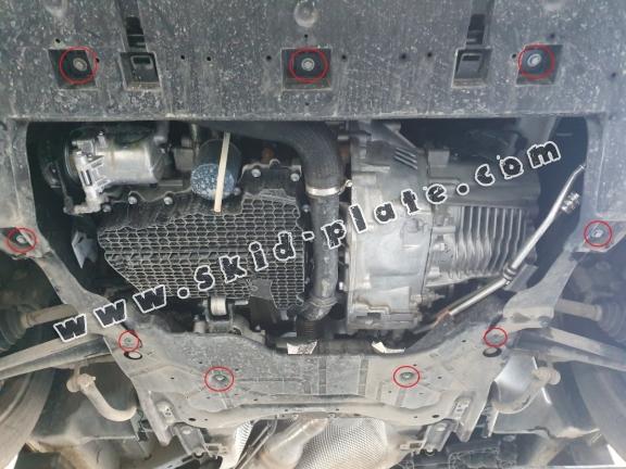 Steel skid plate for Opel Zafira Life