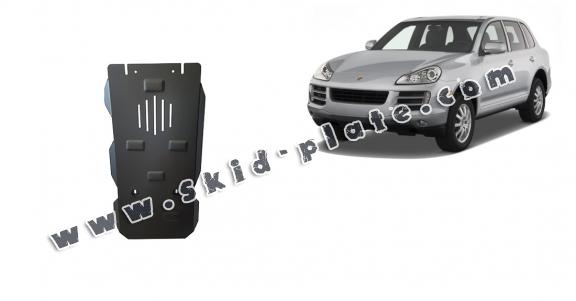 Steel automatic gearbox skid plate for Porsche Cayenne