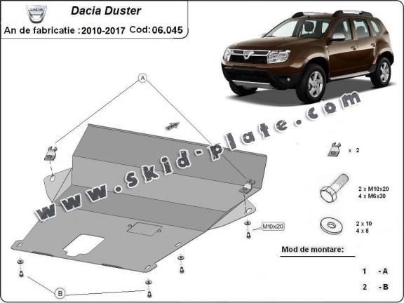 Steel skid plate for Dacia Duster - 2,5 mm