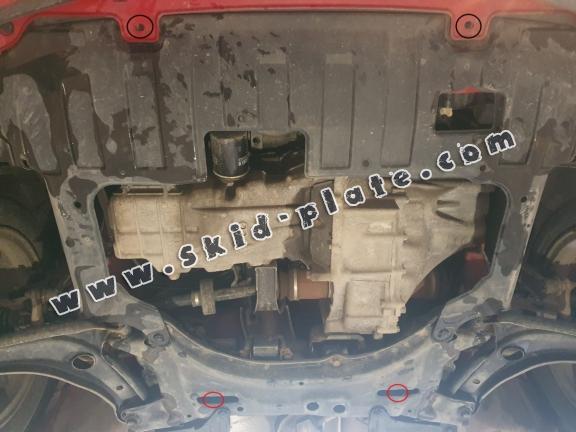 Steel skid plate for Honda Jazz