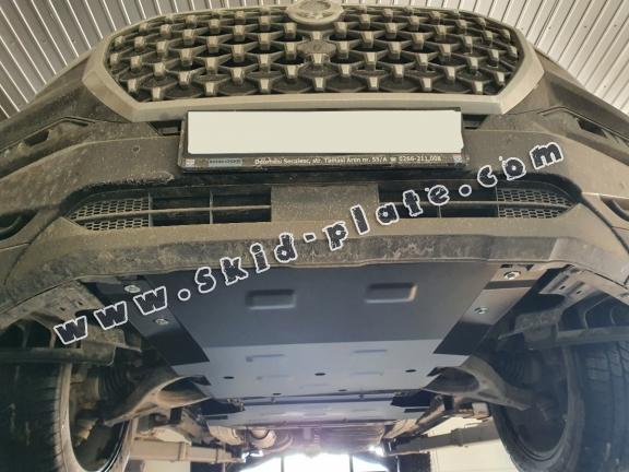 Steel skid plate for SsangYong Rexton