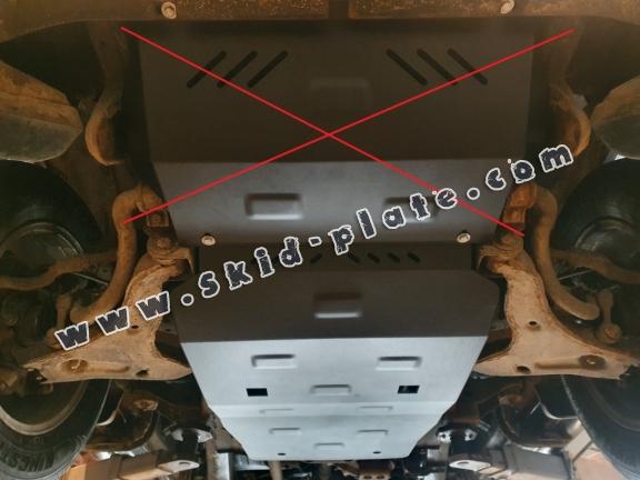 Steel skid plate for Mitsubishi L200