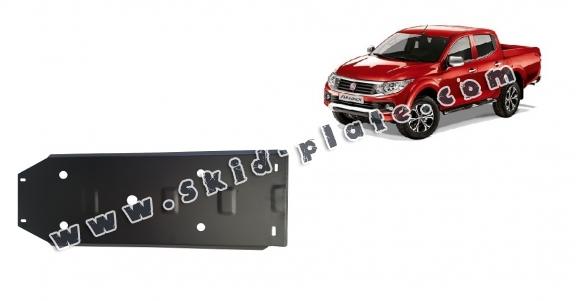 Steel fuel tank skid plate for Fiat Fullback