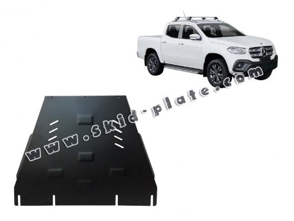 Steel gearbox skid plate and transfer case guard Mercedes X-Class