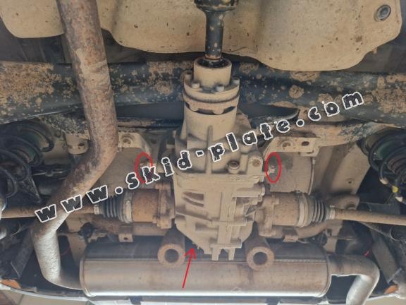 Steel differential skid plate for Fiat Panda 4x4