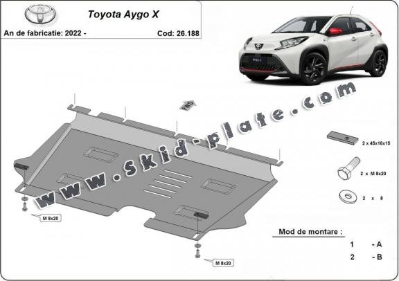 Steel skid plate for Toyota Aygo X