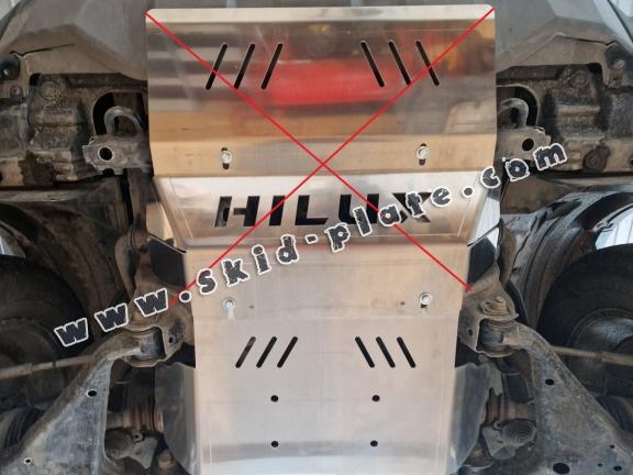 Aluminum skid plate for Toyota Hilux Revo