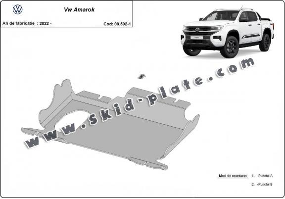 Steel skid plate for Volkswagen Amarok