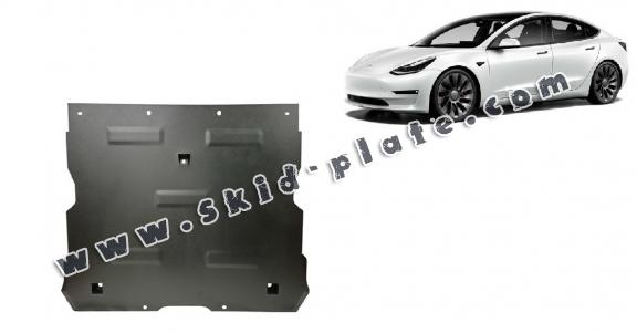 Front electric motor skid plate for Tesla Model 3 AWD