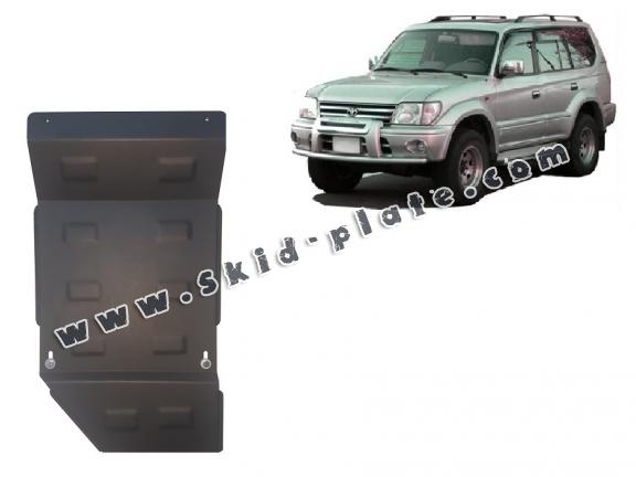 Steel gearbox skid plate for Toyota Land Cruiser J90 - only for 3 doors model