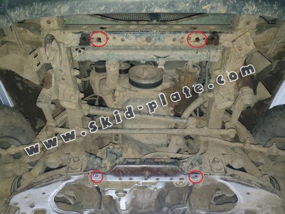 Steel skid plate for Toyota Hilux