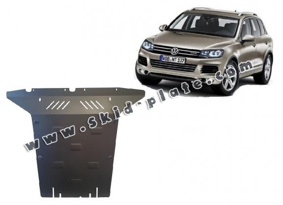 Steel skid plate for VW Touareg