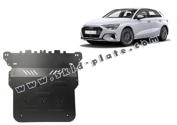 Steel skid plate for Audi A3