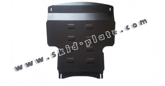 Steel skid plate for the protection of the engine and the gearbox for Suzuki S-Cross