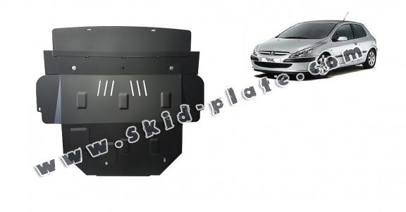 Steel skid plate for Peugeot 307