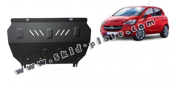 Steel skid plate for Opel Corsa E