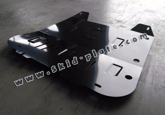 Steel skid plate for the protection of the engine and the gearbox for Saab 9-3