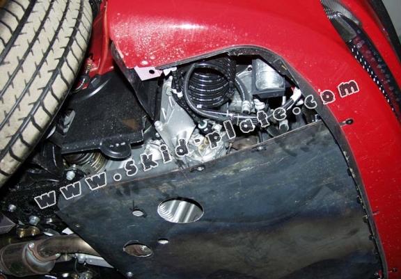 Steel skid plate for the protection of the engine and the gearbox for Alfa Romeo 147