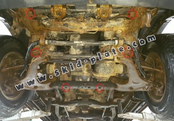 Steel skid plate for Mitsubishi L200