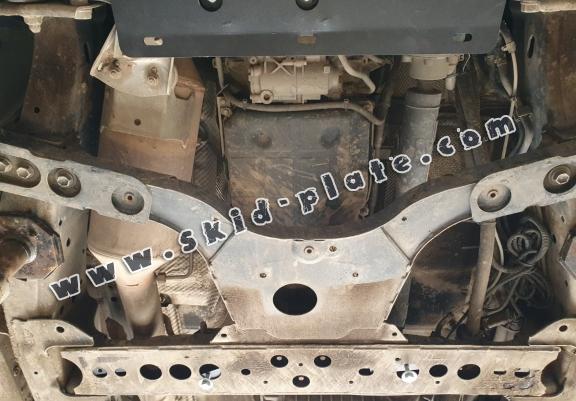 Steel gearbox skid plate for Renault Alaskan