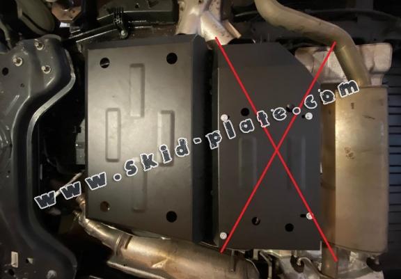 Steel fuel tank skid plate  for Fiat Ducato